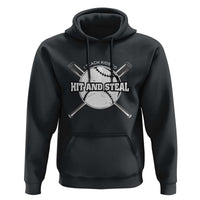 Baseball Dad Hoodie I Teach Kids To Hit And Steal Bat Ball Coach - Wonder Print Shop