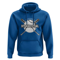 Baseball Dad Hoodie I Teach Kids To Hit And Steal Bat Ball Coach - Wonder Print Shop