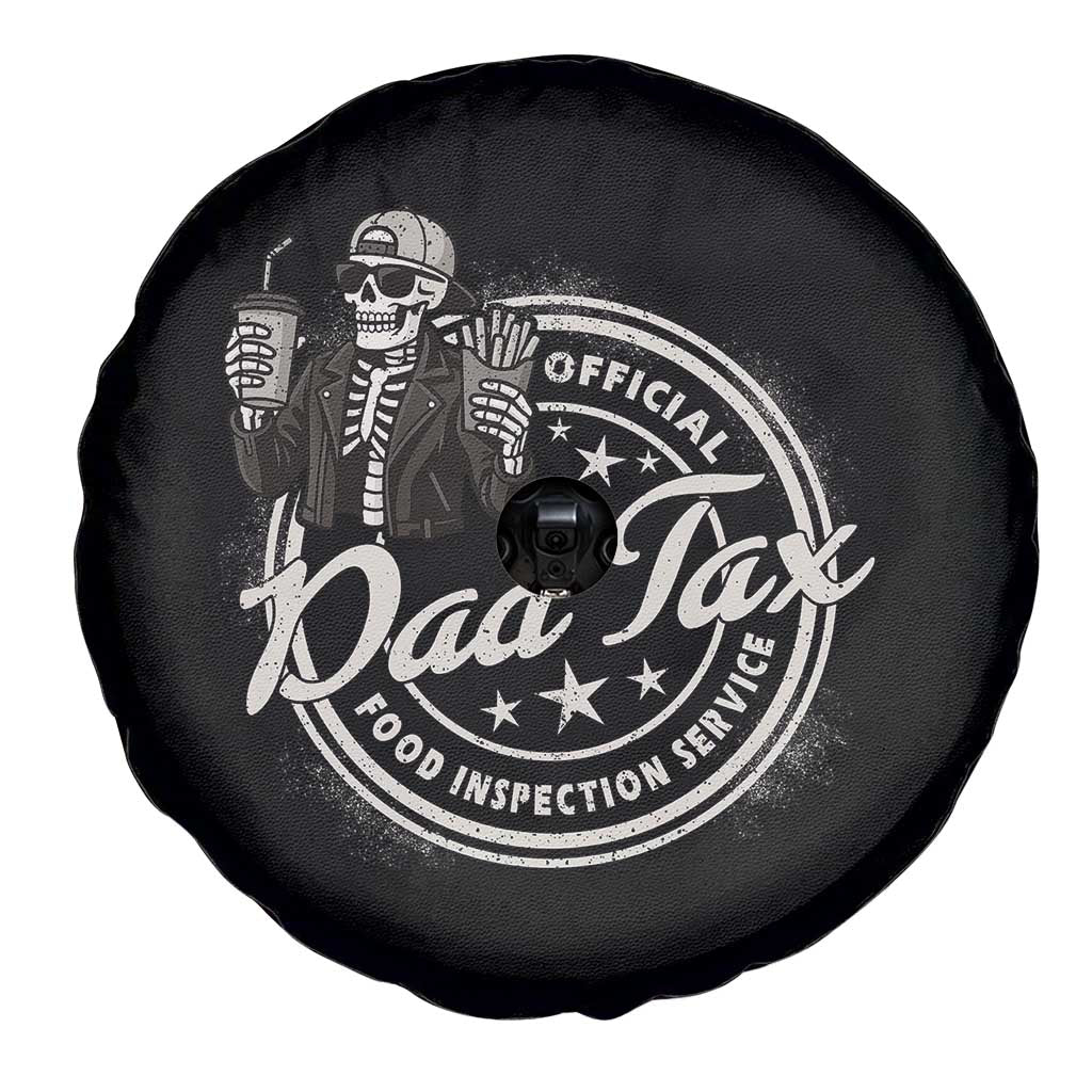 Funny Official Dad Tax Food Inspection Service Spare Tire Cover Skeleton Fathers Day