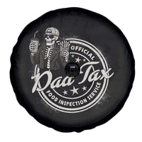 Funny Official Dad Tax Food Inspection Service Spare Tire Cover Skeleton Fathers Day