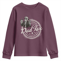 Funny Official Dad Tax Food Inspection Service Youth Sweatshirt Skeleton Fathers Day