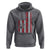 Funny Best Dog Dad Ever Hoodie Fathers Day Vintage American Flag Paw Prints