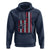 Funny Best Dog Dad Ever Hoodie Fathers Day Vintage American Flag Paw Prints
