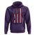 Funny Best Dog Dad Ever Hoodie Fathers Day Vintage American Flag Paw Prints