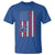 Funny Best Dog Dad Ever T Shirt Fathers Day Vintage American Flag Paw Prints