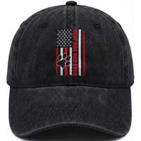 Funny Best Dog Dad Ever Washed Cotton Baseball Cap Fathers Day Vintage American Flag Paw Prints