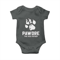 Funny Pawdre The Dog Father Baby Onesie Fur Dad Fathers Day Vintage Paw Prints