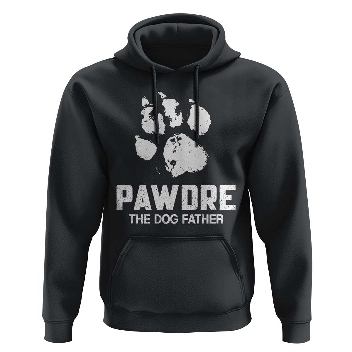 Funny Pawdre The Dog Father Hoodie Fur Dad Fathers Day Vintage Paw Prints