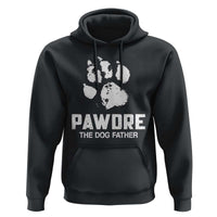Funny Pawdre The Dog Father Hoodie Fur Dad Fathers Day Vintage Paw Prints