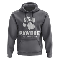 Funny Pawdre The Dog Father Hoodie Fur Dad Fathers Day Vintage Paw Prints