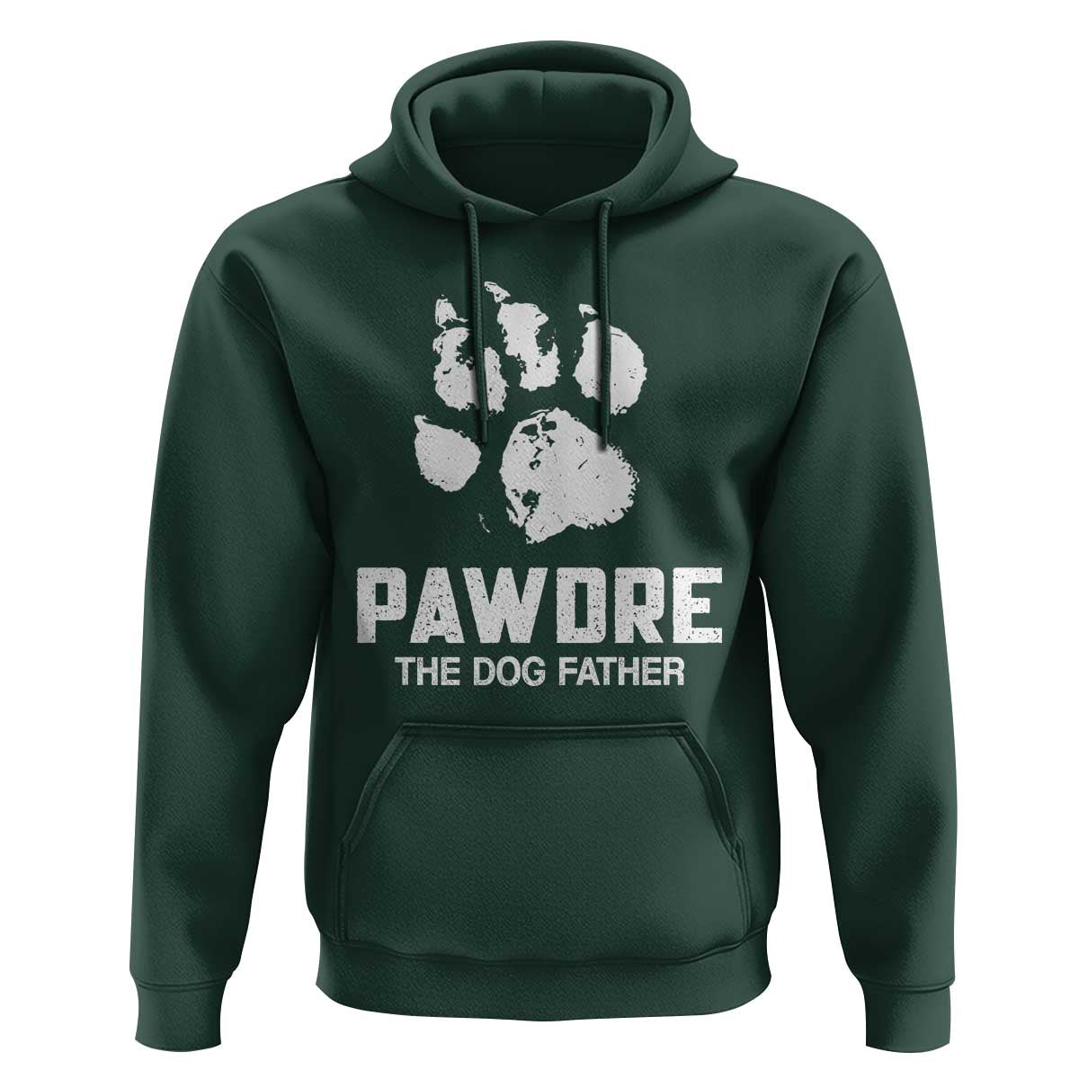 Funny Pawdre The Dog Father Hoodie Fur Dad Fathers Day Vintage Paw Prints
