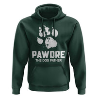 Funny Pawdre The Dog Father Hoodie Fur Dad Fathers Day Vintage Paw Prints