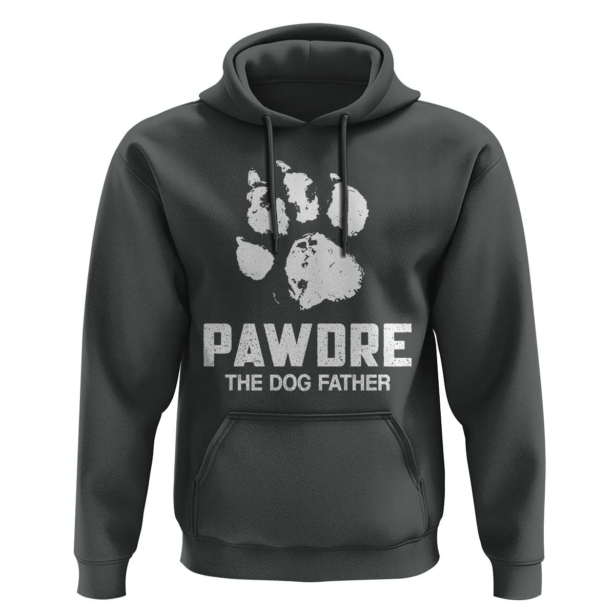Funny Pawdre The Dog Father Hoodie Fur Dad Fathers Day Vintage Paw Prints