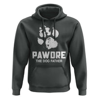 Funny Pawdre The Dog Father Hoodie Fur Dad Fathers Day Vintage Paw Prints