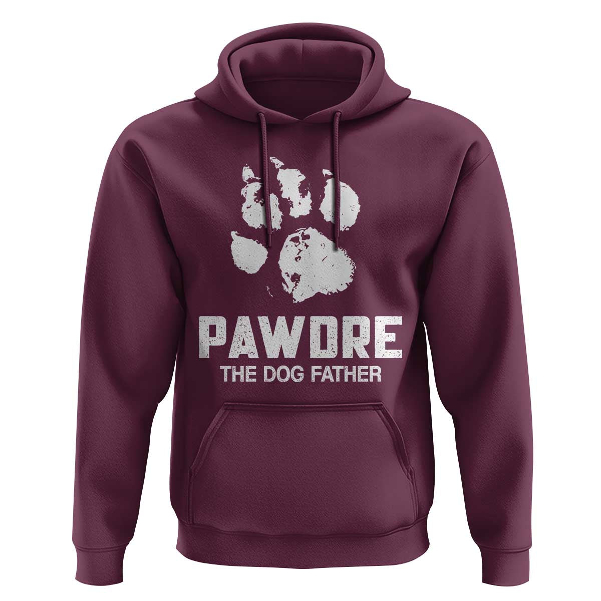 Funny Pawdre The Dog Father Hoodie Fur Dad Fathers Day Vintage Paw Prints