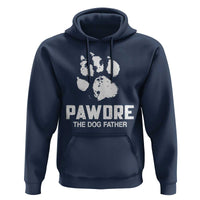 Funny Pawdre The Dog Father Hoodie Fur Dad Fathers Day Vintage Paw Prints