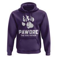 Funny Pawdre The Dog Father Hoodie Fur Dad Fathers Day Vintage Paw Prints
