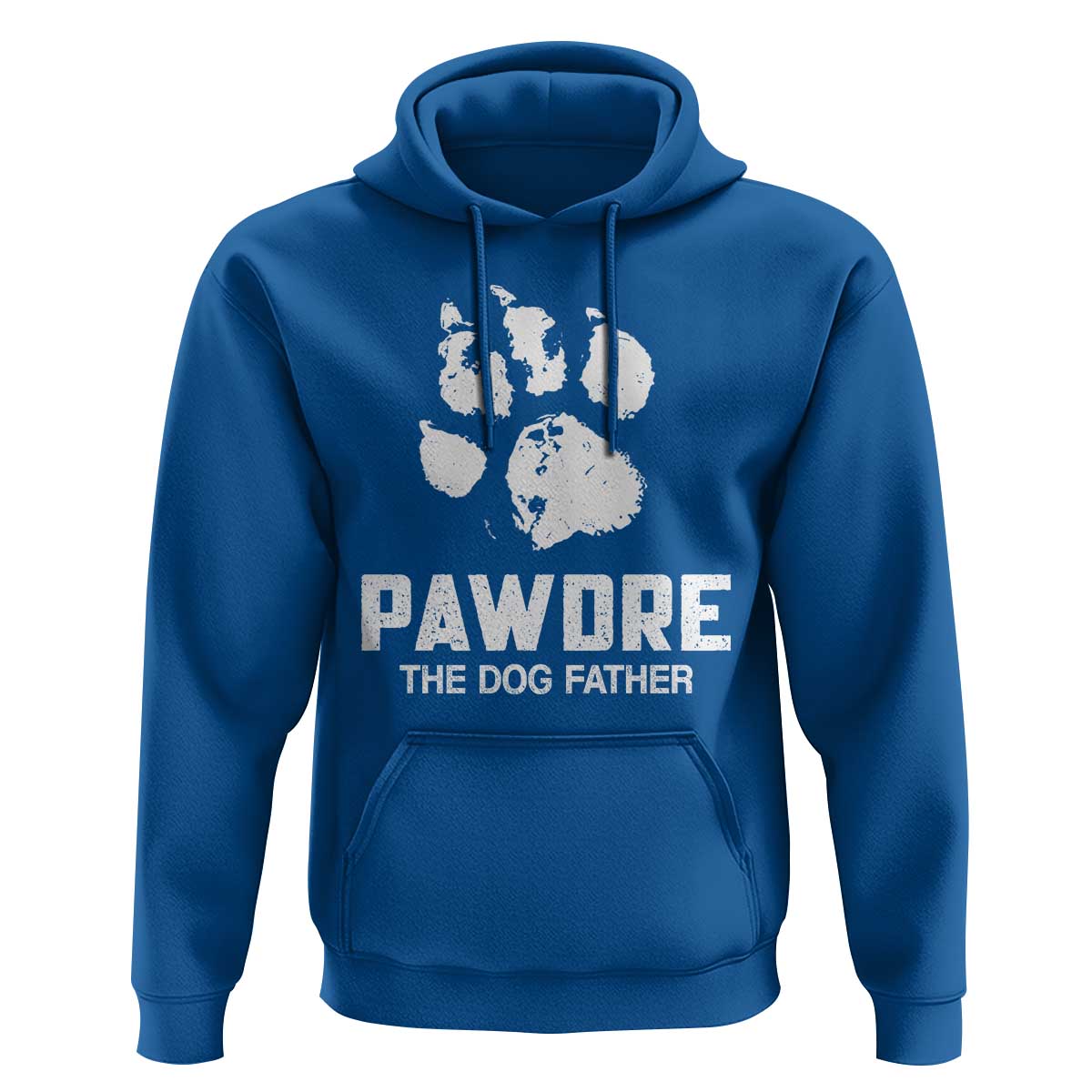 Funny Pawdre The Dog Father Hoodie Fur Dad Fathers Day Vintage Paw Prints