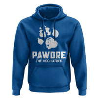 Funny Pawdre The Dog Father Hoodie Fur Dad Fathers Day Vintage Paw Prints