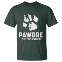 Funny Pawdre The Dog Father T Shirt Fur Dad Fathers Day Vintage Paw Prints