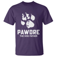 Funny Pawdre The Dog Father T Shirt Fur Dad Fathers Day Vintage Paw Prints