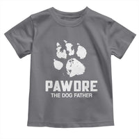 Funny Pawdre The Dog Father Toddler T Shirt Fur Dad Fathers Day Vintage Paw Prints