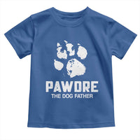Funny Pawdre The Dog Father Toddler T Shirt Fur Dad Fathers Day Vintage Paw Prints