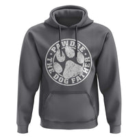 Funny Pawdre The Dog Father Hoodie Fur Dad Fathers Day Distressed Paw Prints - Wonder Print Shop