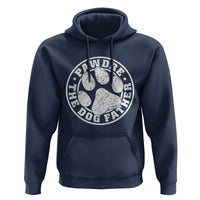 Funny Pawdre The Dog Father Hoodie Fur Dad Fathers Day Distressed Paw Prints - Wonder Print Shop
