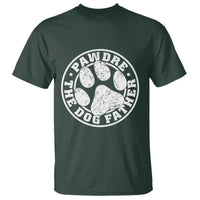 Funny Pawdre The Dog Father T Shirt Fur Dad Fathers Day Distressed Paw Prints - Wonder Print Shop