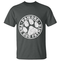 Funny Pawdre The Dog Father T Shirt Fur Dad Fathers Day Distressed Paw Prints - Wonder Print Shop