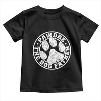 Funny Pawdre The Dog Father Toddler T Shirt Fur Dad Fathers Day Distressed Paw Prints - Wonder Print Shop
