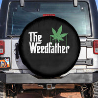 Funny The Weedfather Spare Tire Cover Marijuana Stoner Dad Fathers Day
