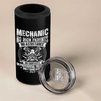 Funny Mechanic No Rich Parents No Assistance No Handouts 4 in 1 Can Cooler Tumbler Car Mechanic Garage - Wonder Print Shop