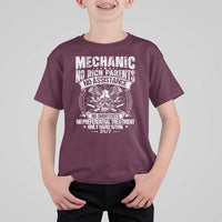 Funny Mechanic No Rich Parents No Assistance No Handouts T Shirt For Kid Car Mechanic Garage - Wonder Print Shop