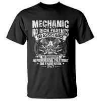 Funny Mechanic No Rich Parents No Assistance No Handouts T Shirt Car Mechanic Garage - Wonder Print Shop