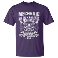 Funny Mechanic No Rich Parents No Assistance No Handouts T Shirt Car Mechanic Garage - Wonder Print Shop