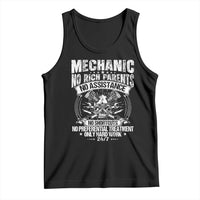 Funny Mechanic No Rich Parents No Assistance No Handouts Tank Top Car Mechanic Garage - Wonder Print Shop