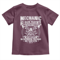 Funny Mechanic No Rich Parents No Assistance No Handouts Toddler T Shirt Car Mechanic Garage - Wonder Print Shop