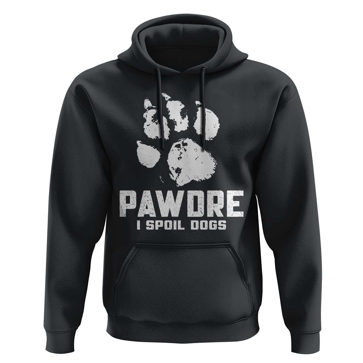 Funny Pawdre I Spoil Dogs Hoodie Fur Dad Fathers Day Vintage Paw Prints