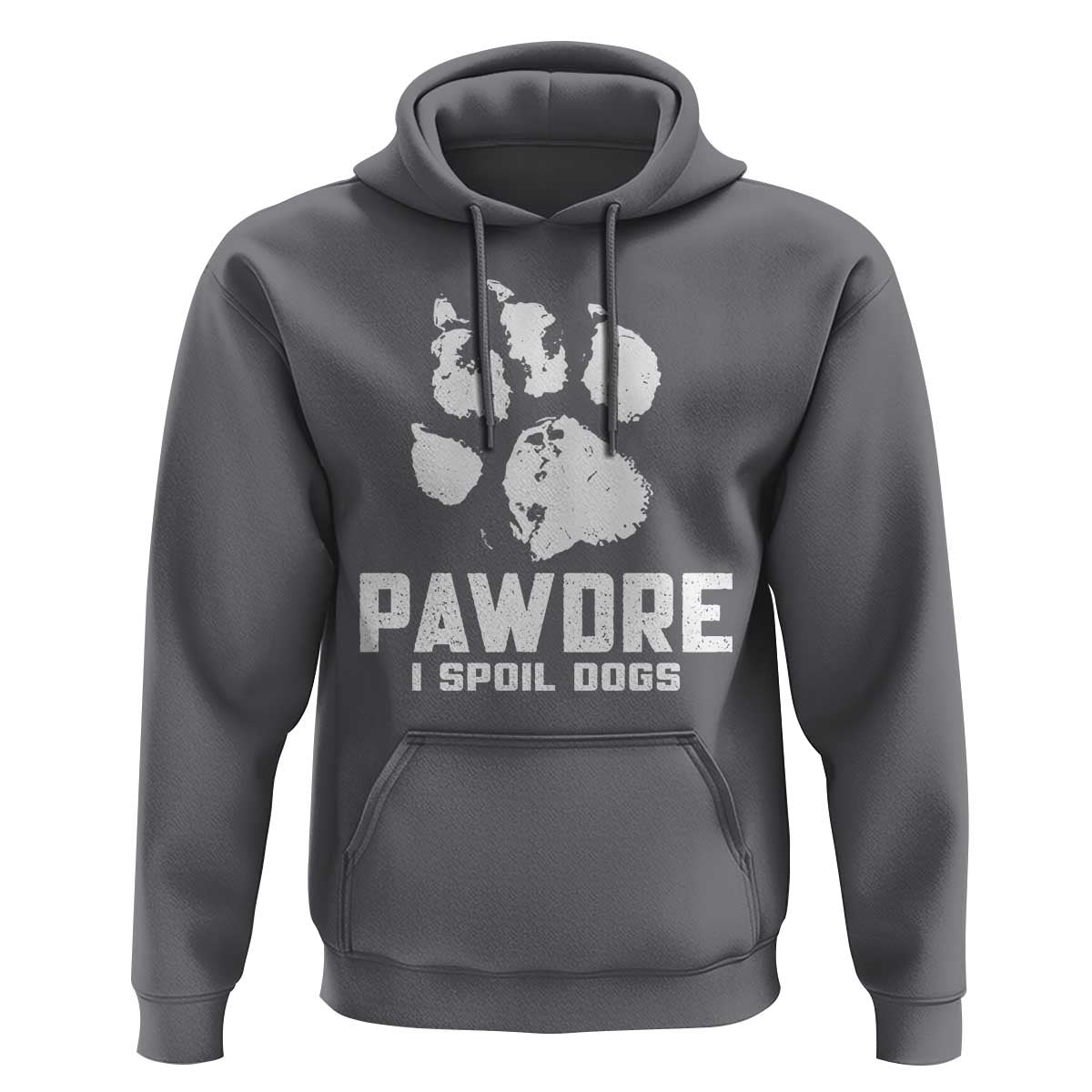 Funny Pawdre I Spoil Dogs Hoodie Fur Dad Fathers Day Vintage Paw Prints