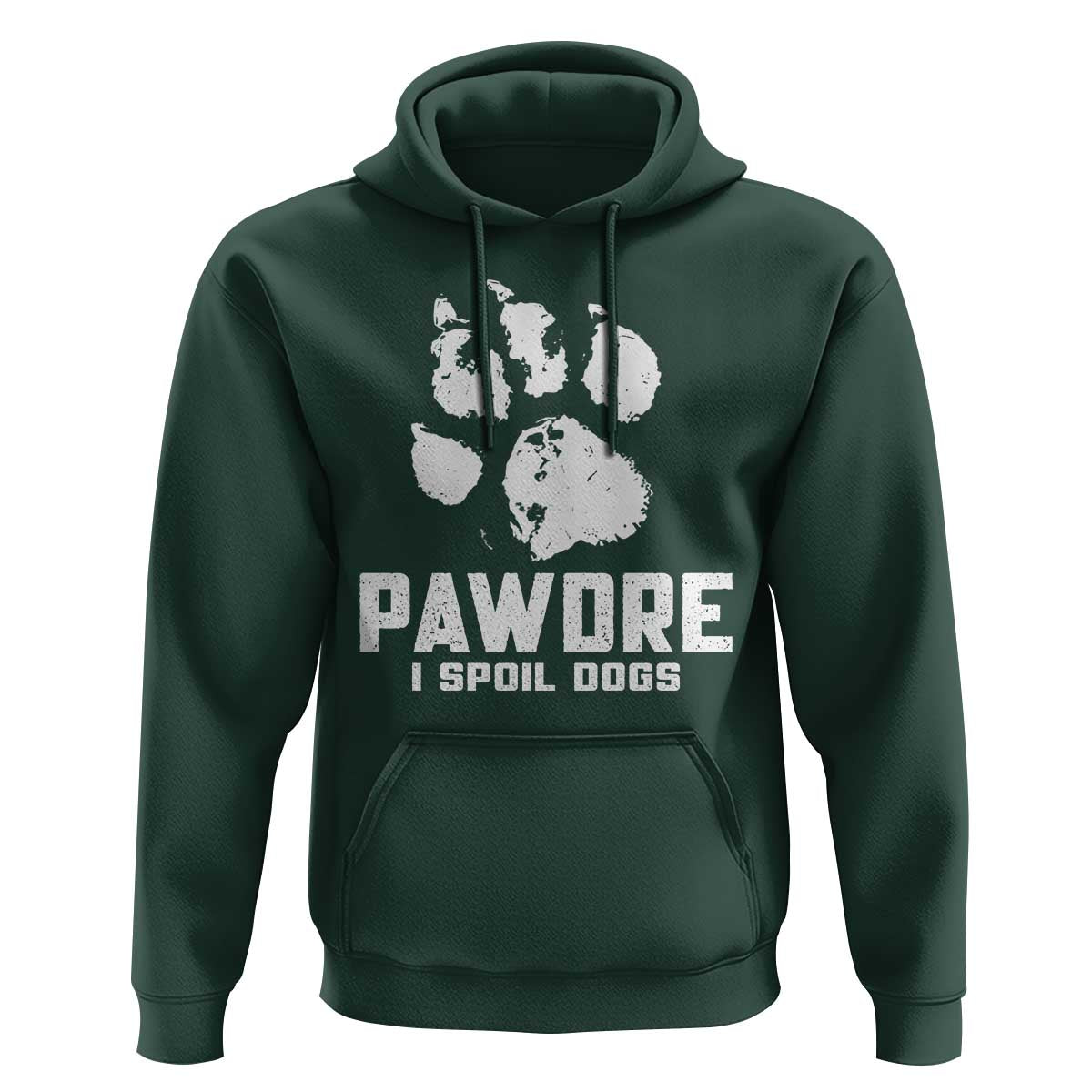 Funny Pawdre I Spoil Dogs Hoodie Fur Dad Fathers Day Vintage Paw Prints