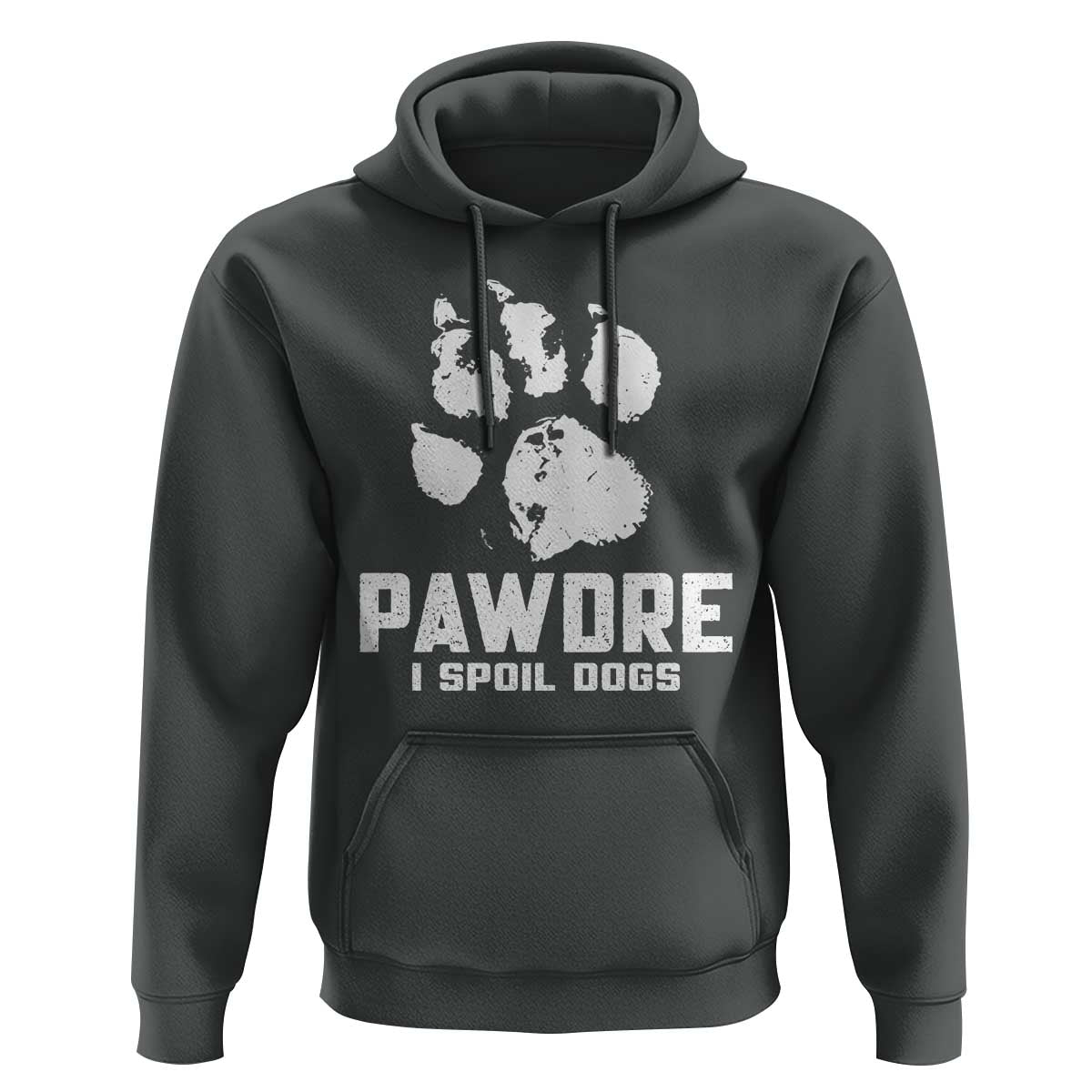 Funny Pawdre I Spoil Dogs Hoodie Fur Dad Fathers Day Vintage Paw Prints