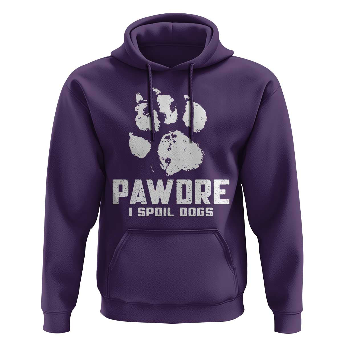 Funny Pawdre I Spoil Dogs Hoodie Fur Dad Fathers Day Vintage Paw Prints