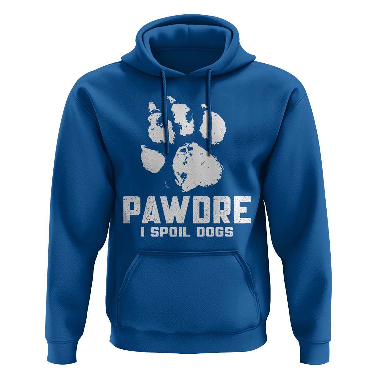 Funny Pawdre I Spoil Dogs Hoodie Fur Dad Fathers Day Vintage Paw Prints