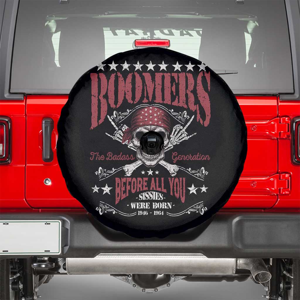 Boomers The Badass Generation Before All You Sissies Were Born Spare Tire Cover Baby Boomers Generation Skull - Wonder Print Shop