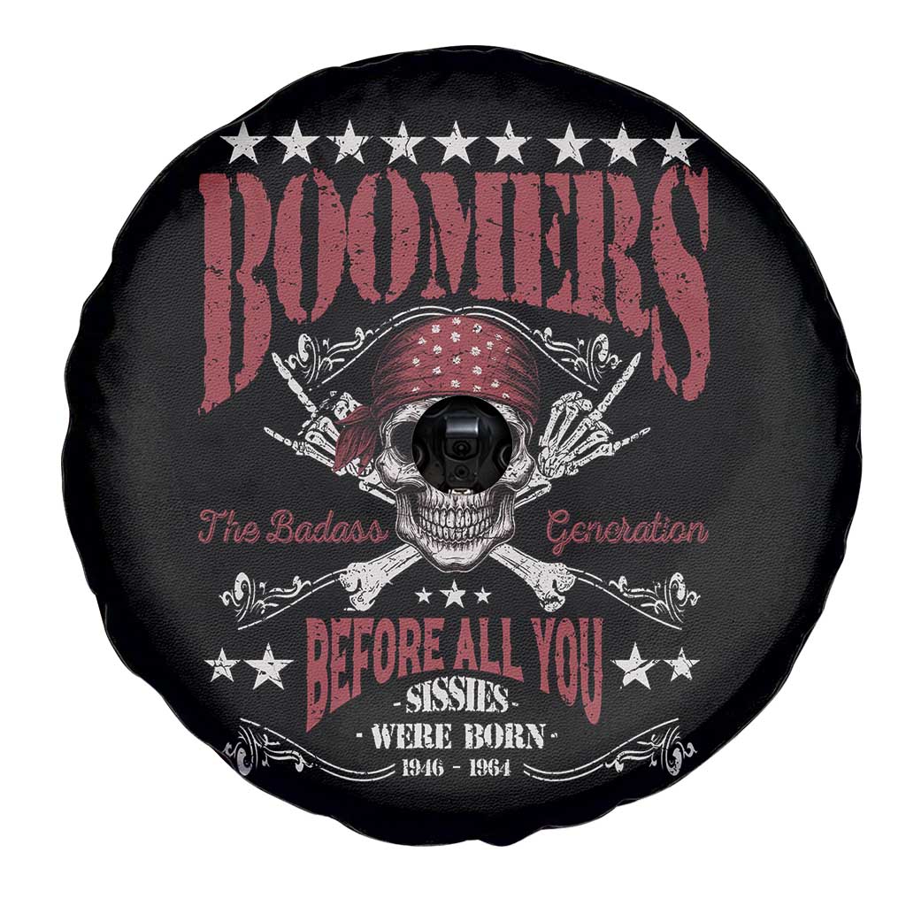 Boomers The Badass Generation Before All You Sissies Were Born Spare Tire Cover Baby Boomers Generation Skull - Wonder Print Shop
