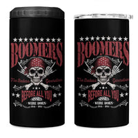 Boomers The Badass Generation Before All You Sissies Were Born 4 in 1 Can Cooler Tumbler Baby Boomers Generation Skull - Wonder Print Shop
