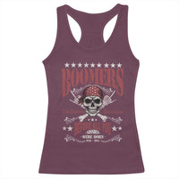 Boomers The Badass Generation Before All You Sissies Were Born Racerback Tank Top Baby Boomers Generation Skull - Wonder Print Shop