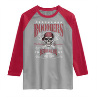 Boomers The Badass Generation Before All You Sissies Were Born Raglan Shirt Baby Boomers Generation Skull - Wonder Print Shop